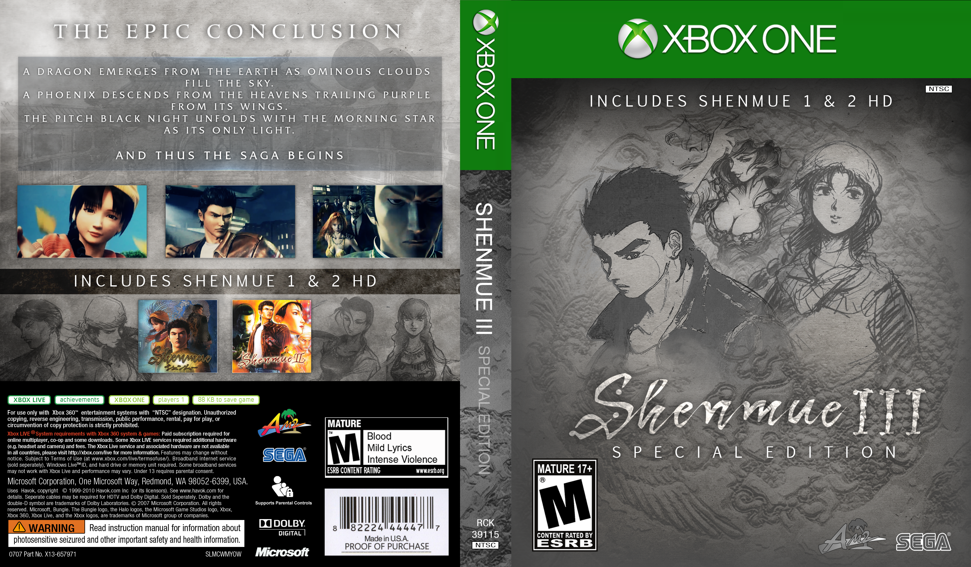 Shenmue III Special Edition box cover