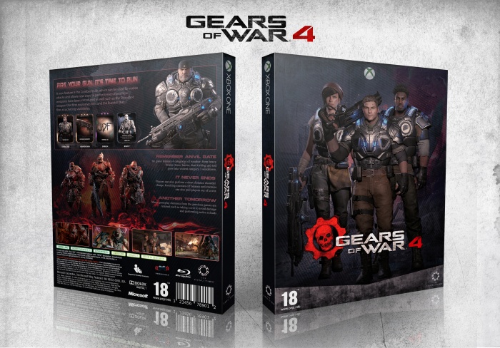Gears of War 4 box art cover