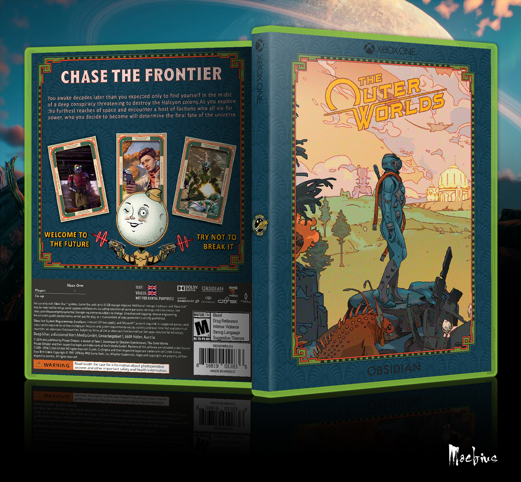 The Outer Worlds box cover